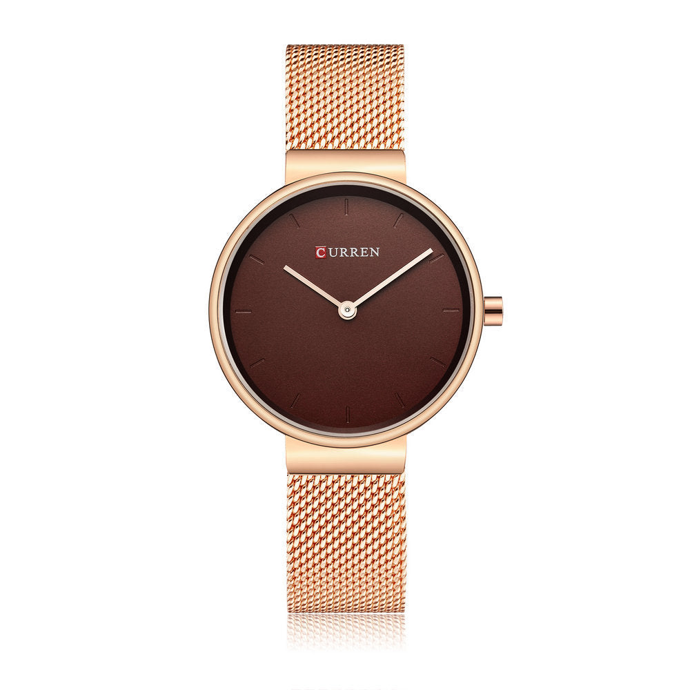 Modern Mesh Belt Quartz Watch for Women