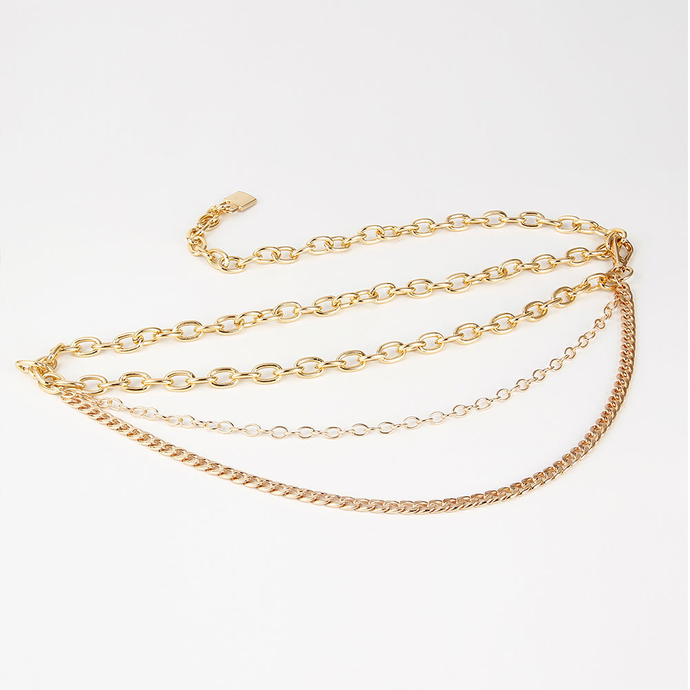Multilayer Metal Waist Chain Belt - Hip Hop Punk Jewelry for Women