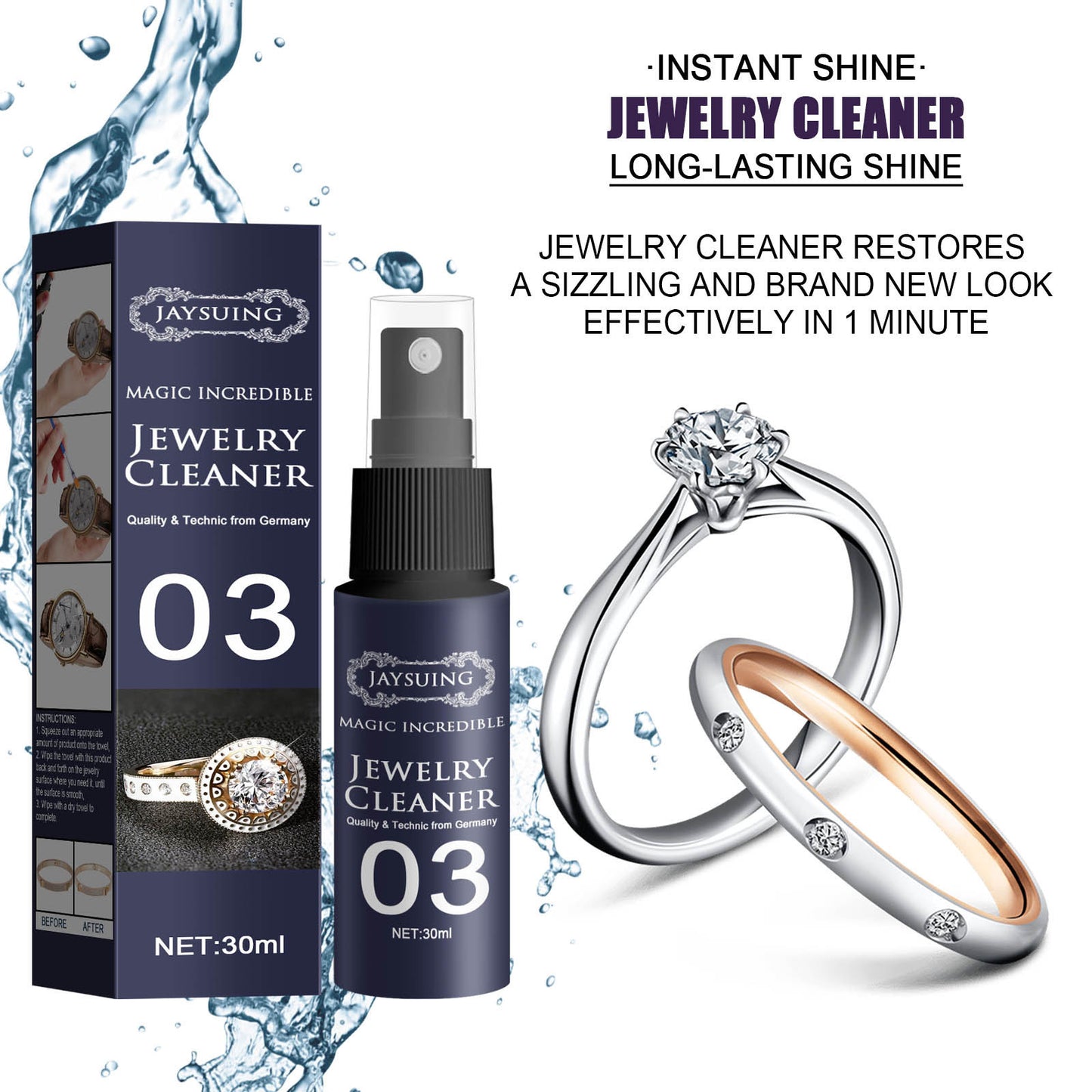 Jewelry & Watch Strap Decontamination Cleaner