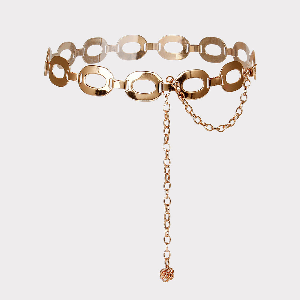 O-Ring Metal Waist Chain Belt - High-Grade Adjustable