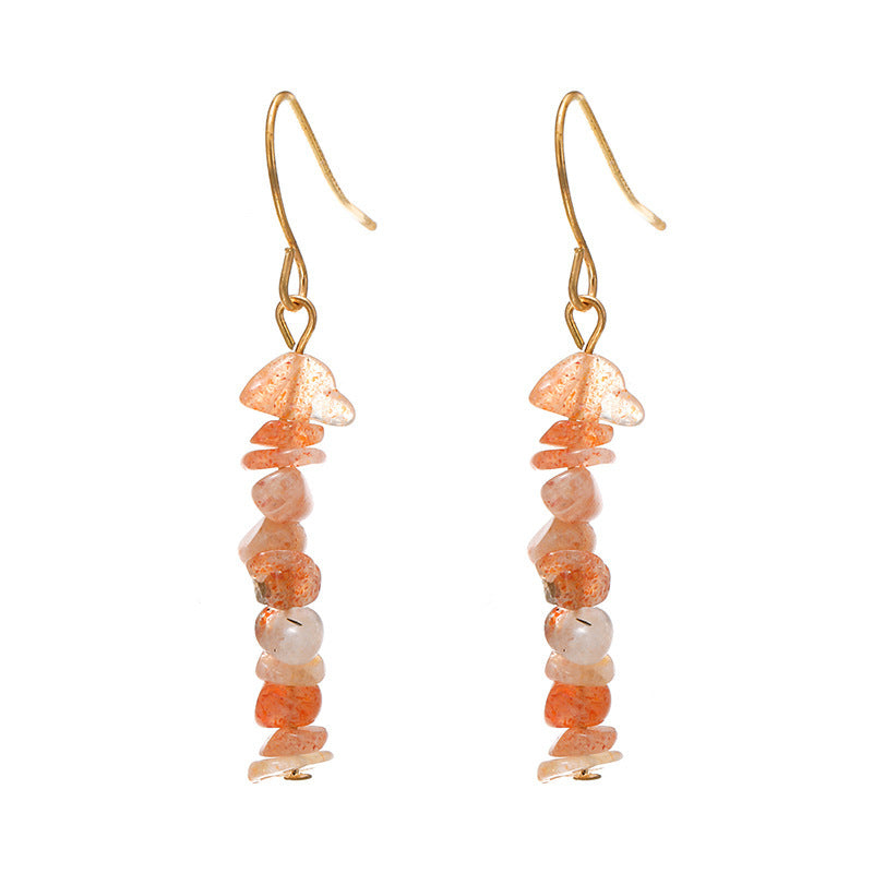 Ethereal Teardrop Natural Crystal Earrings