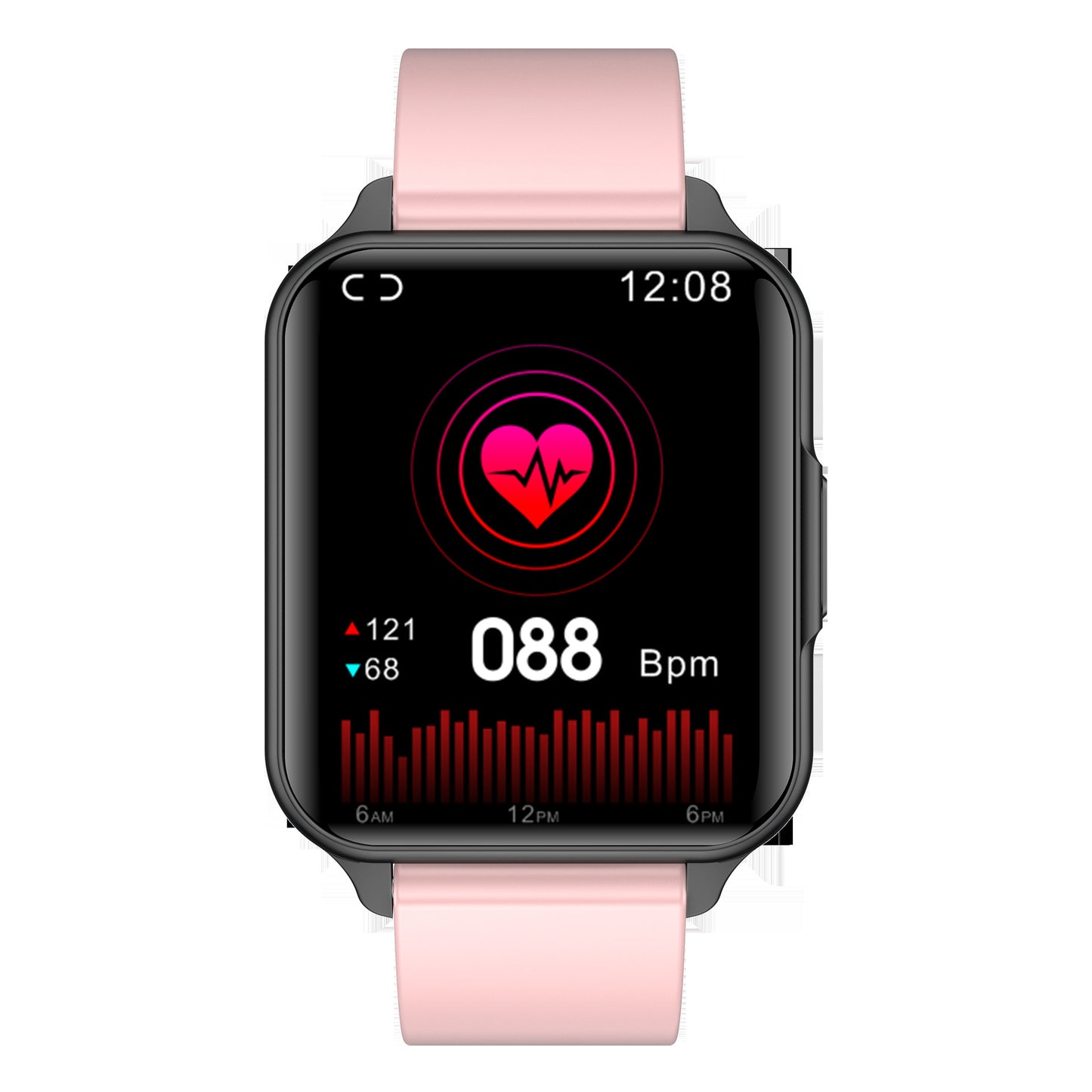 Sports Health Smartwatch: Temperature, Heart Rate & Waterproof
