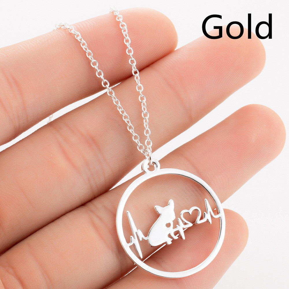 Pet Dog Heartbeat Monitor Necklace