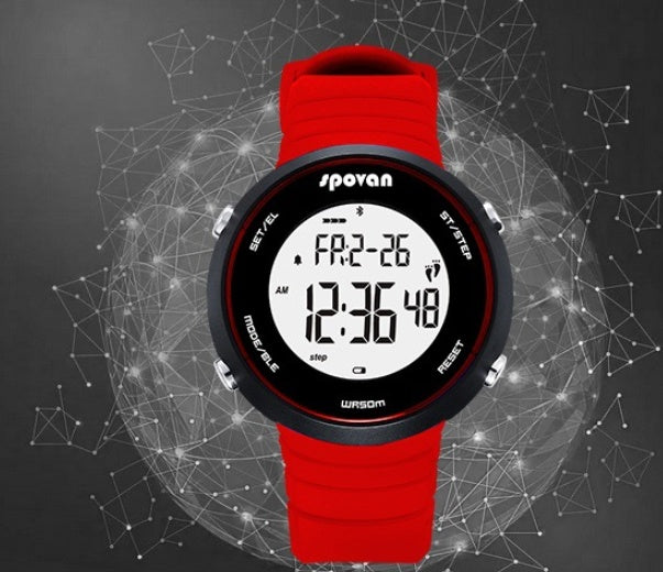 Stylish Bluetooth Smart Sports Watch with Step Meter