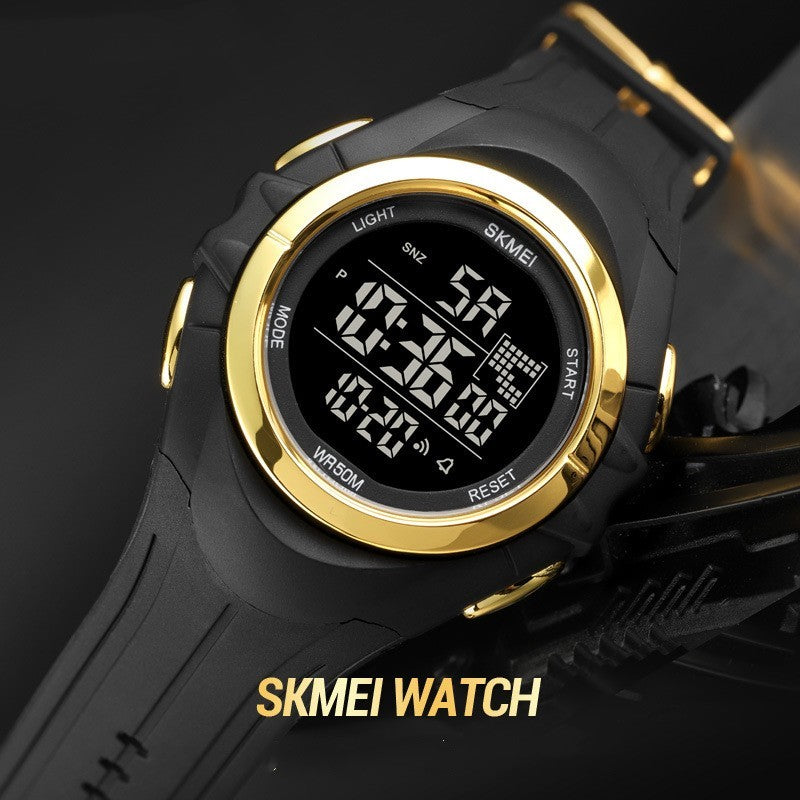 Dual-Time Sports Student Electronic Watch