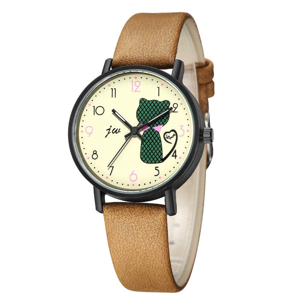 Feline Whimsy Casual Quartz Watch