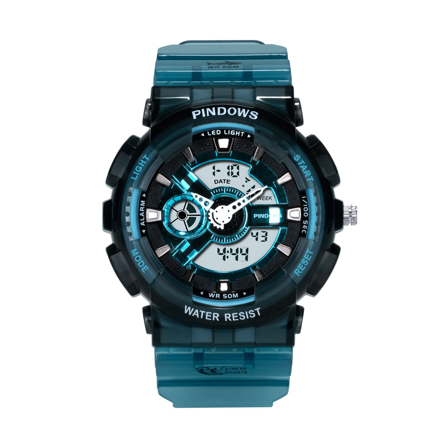 Boys' 50M Waterproof Outdoor Sports Electronic Watch