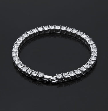 Men's Gold Tone Iced Hip Hop Bracelet