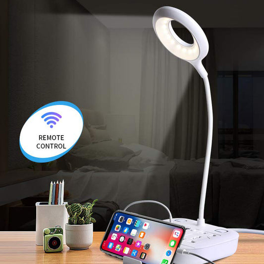 USB LED Desk Lamp with Remote Control & Eye-Care Dimming