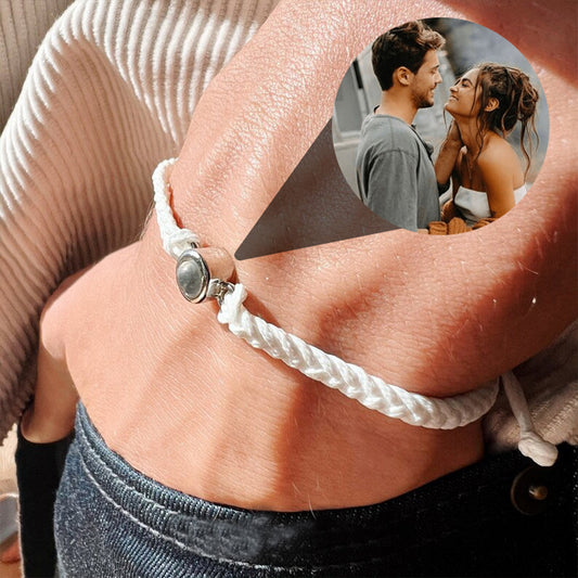 Custom Photo Projection Braided Bracelet