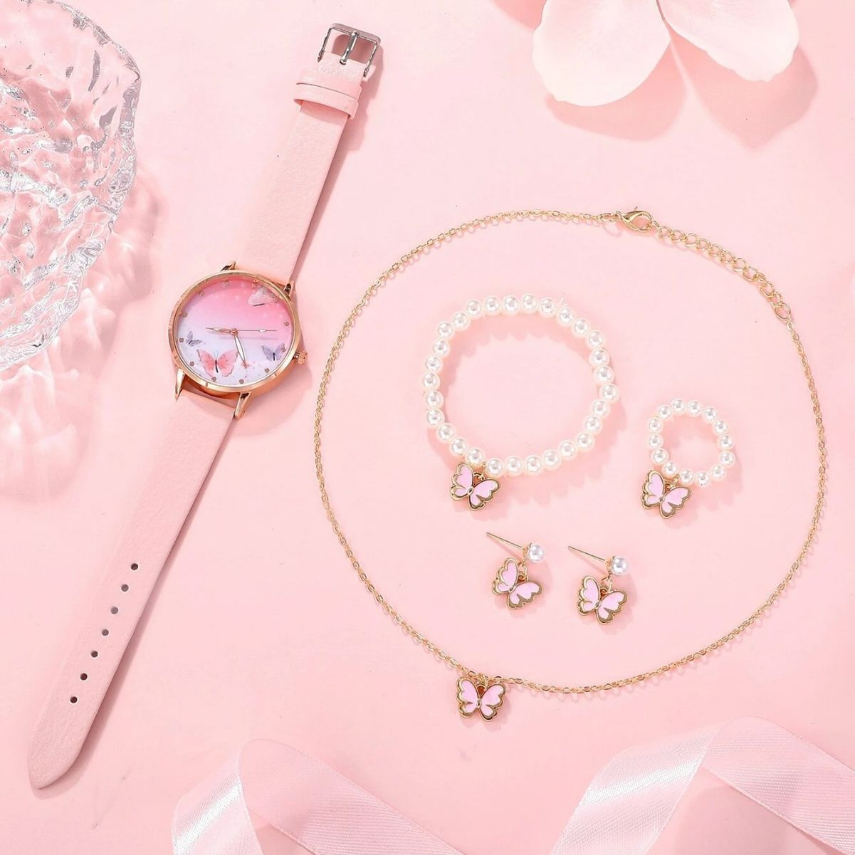 Charming Women's Fashion Watch & Jewelry Set