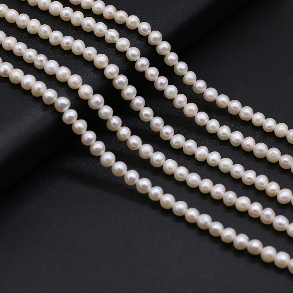 Natural Freshwater Circular Punch Pearl Beads