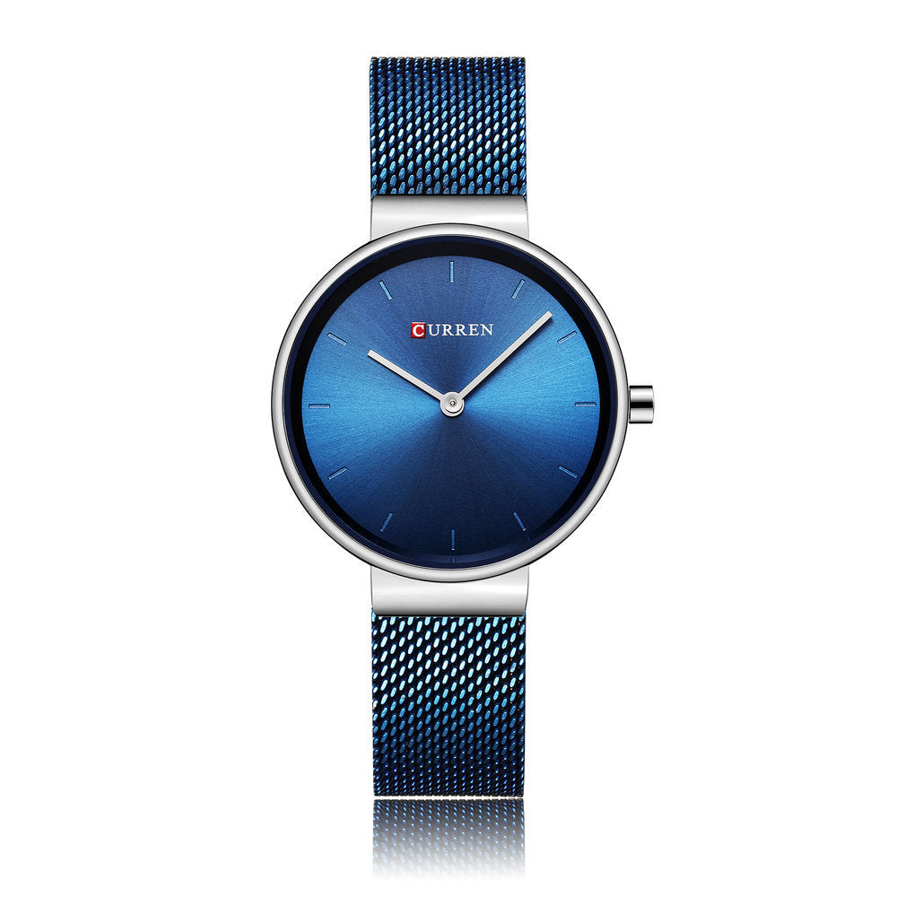 Modern Mesh Belt Quartz Watch for Women
