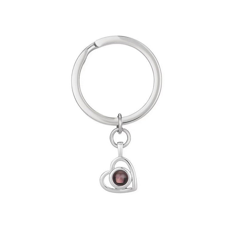 100 Languages I Love You Necklace - Personalized Photo Projection Heart