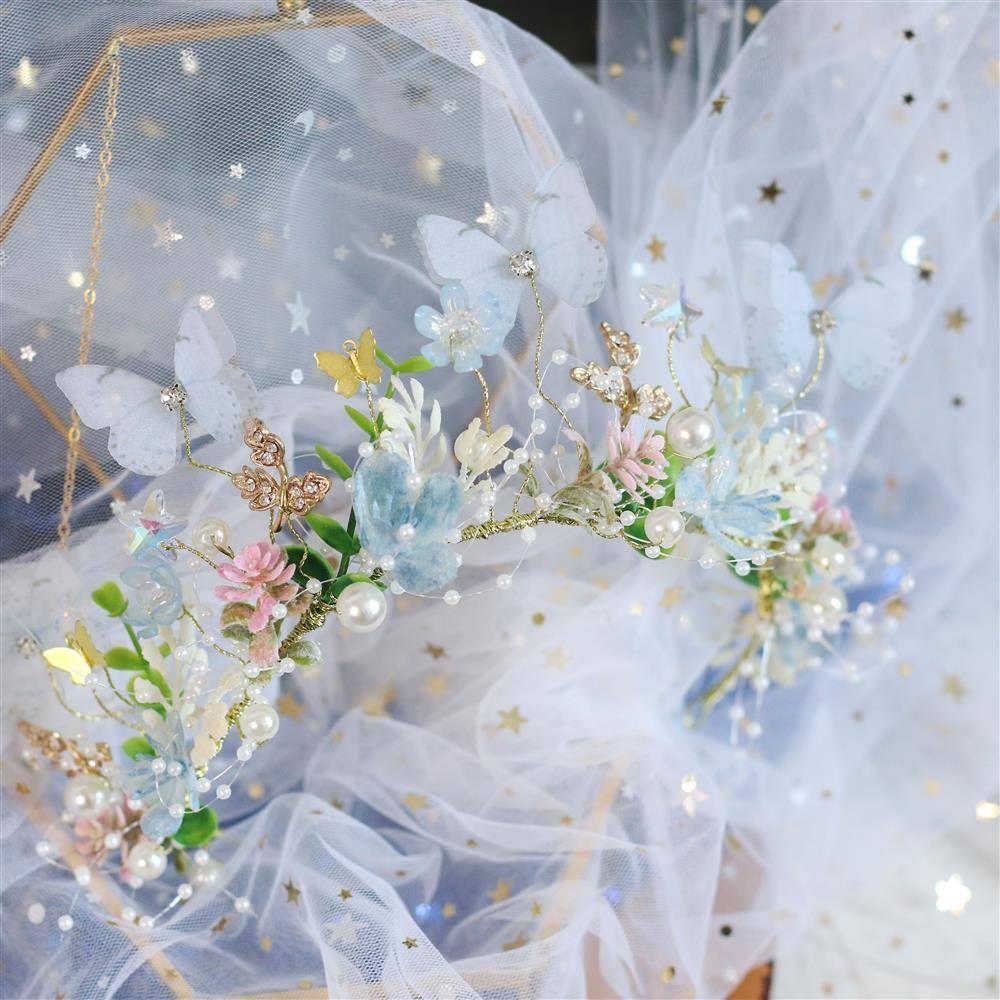 Enchanting Butterfly Garland Headdress