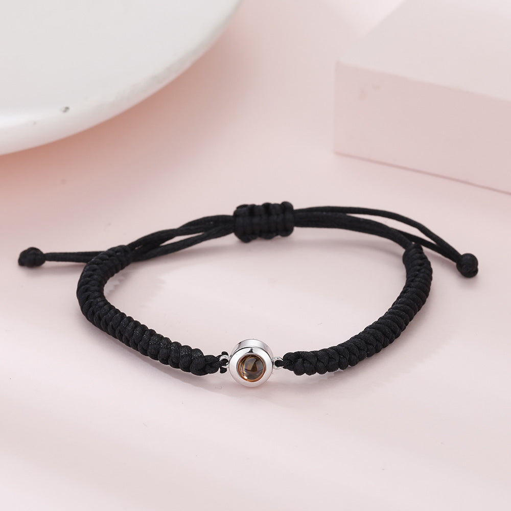Personalized Photo Projection "I Love You" Bracelet