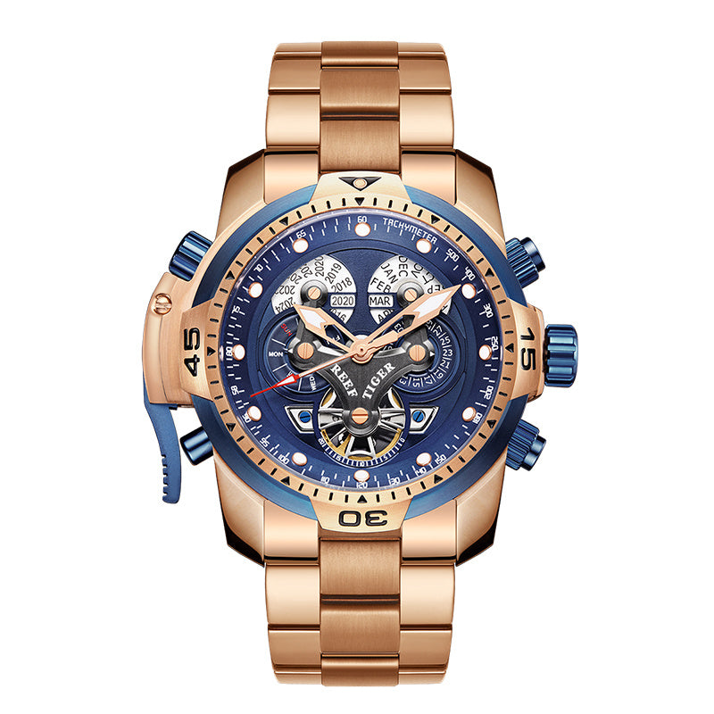 Men's Mechanical Watch: Large Dial, Waterproof, Strong Luminous