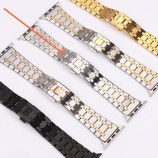 Luxury Stainless Steel Watch Band for Apple Watch