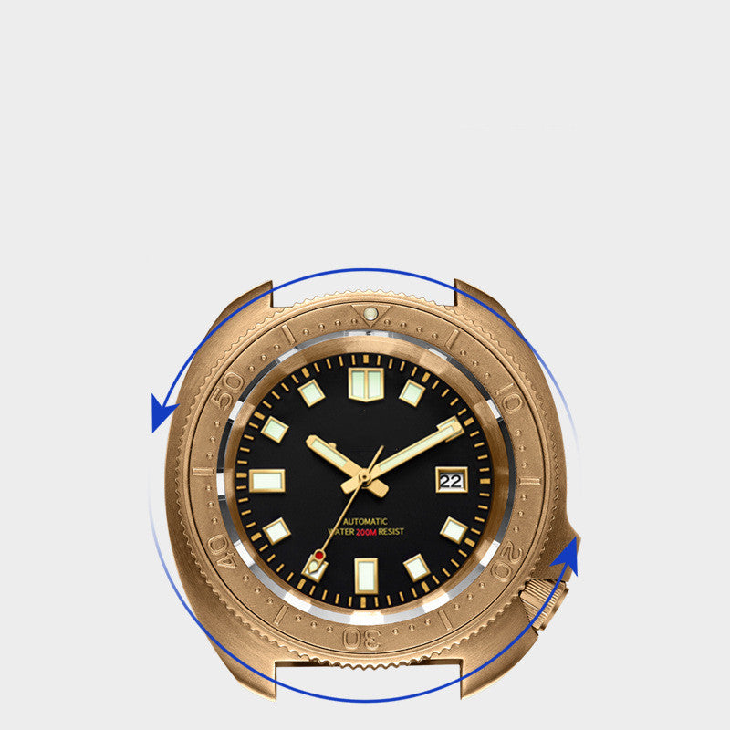 Exceptional Men's Automatic Bronze Dive Watch