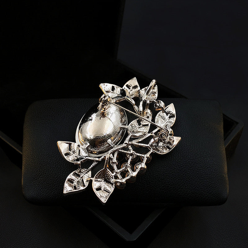 French Vintage Atmospheric Brooch