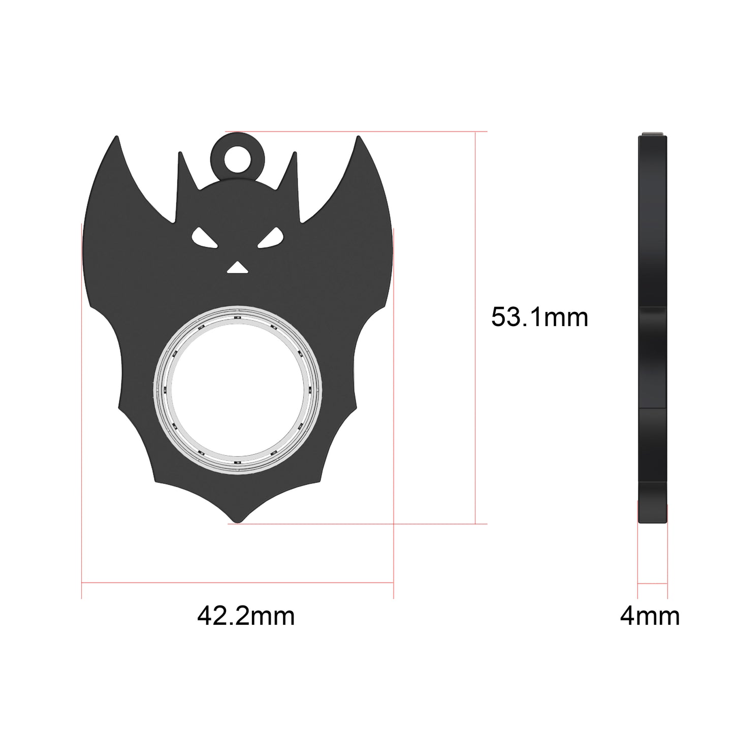 Halloween Creative Fidget Spinner Keychain