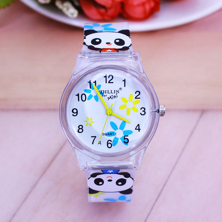 Kids' Transparent Jelly Waterproof Watch