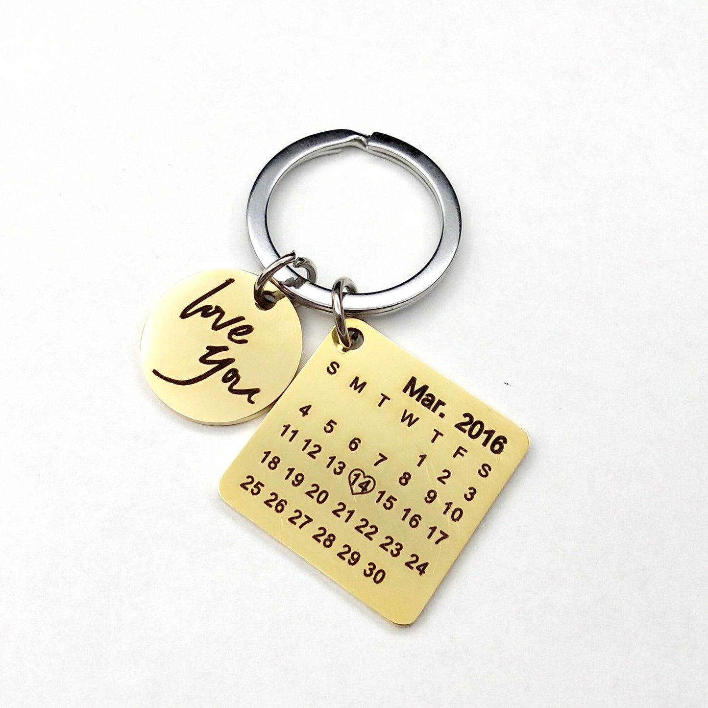 Custom DIY Personalized Calendar Keychain