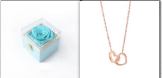 Forever Double Heart Custom Name Necklace