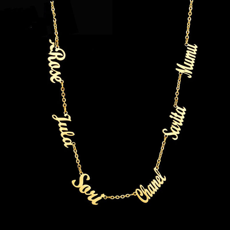 Personalized Multi-Name Necklace