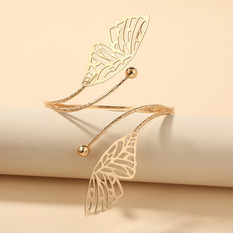 Golden Elegance - Boho Arm Cuff Bracelet