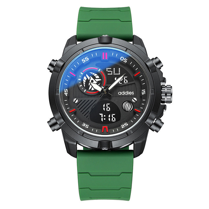 Dynamic Men's Sports Watch: Luminous & Waterproof