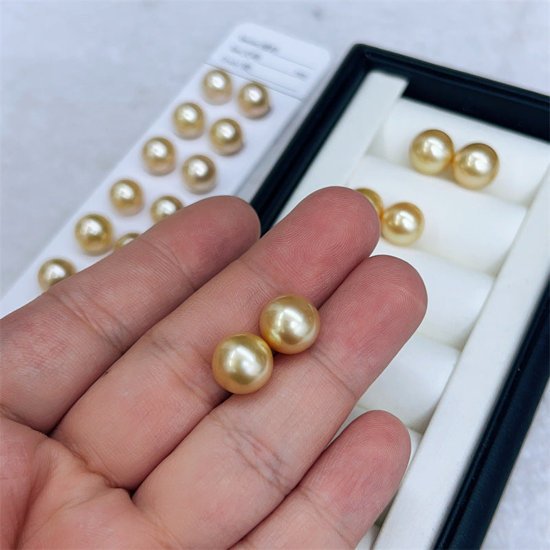 Seawater Gold Pearl Ear Studs