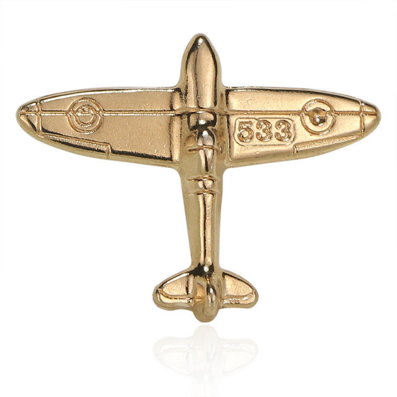 Trendy Small Aircraft Alloy Corsage for Suits & Sweaters