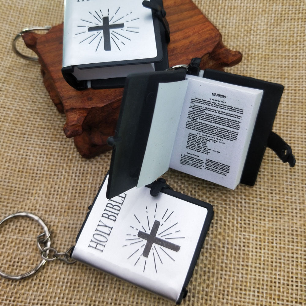 Mini English Holy Bible Keychain - 170 Miniature pages