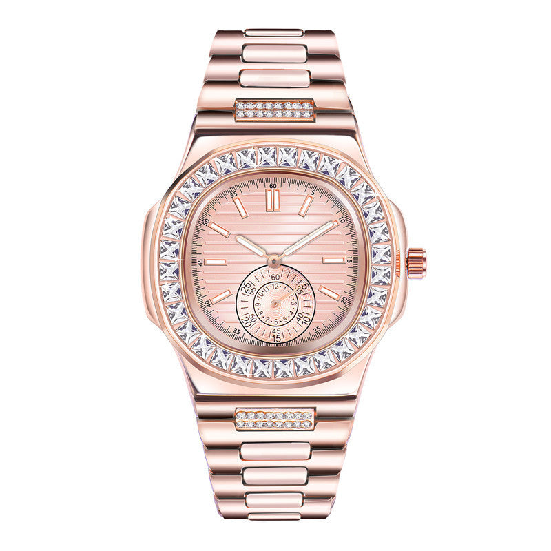 Men's Luxury Diamond-Accent Alloy Watch