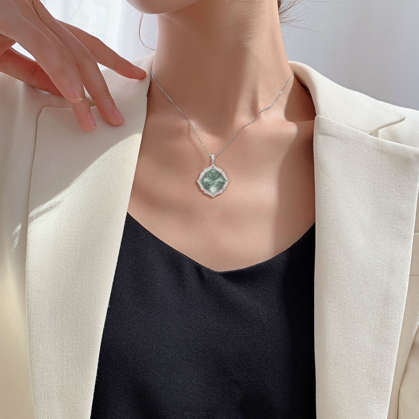 Ethereal Verdant Pendant Necklace