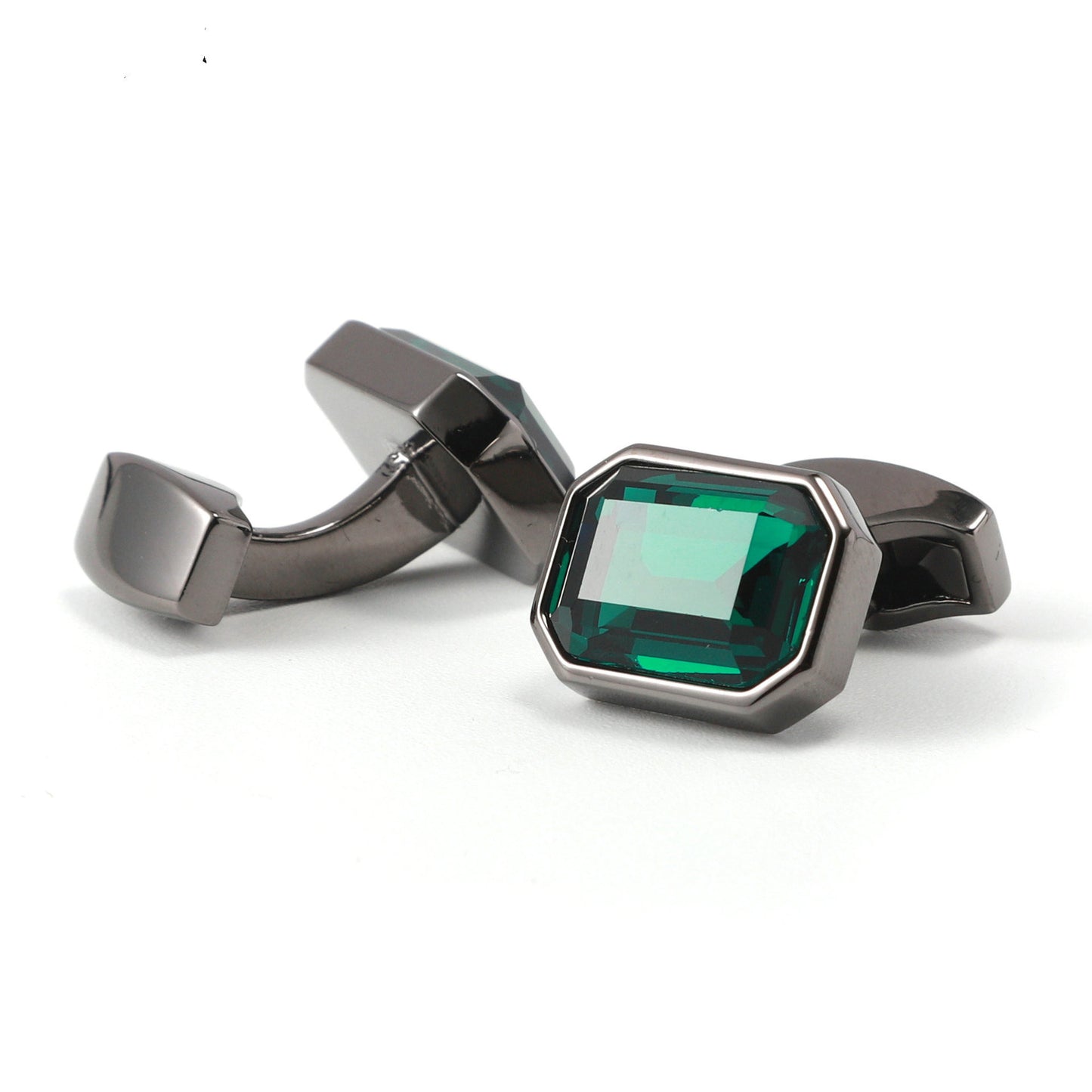 Men's Glass Button Cufflinks