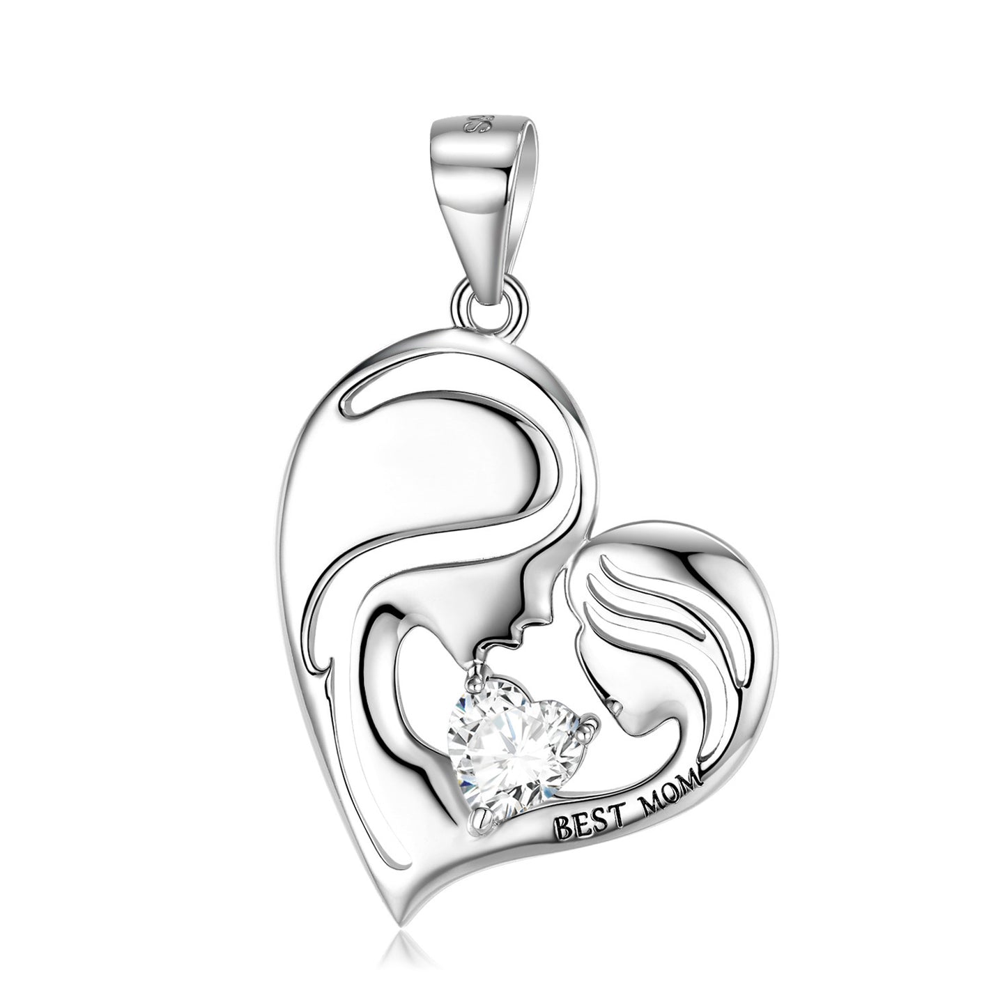 Best Mom Sterling Silver Necklace