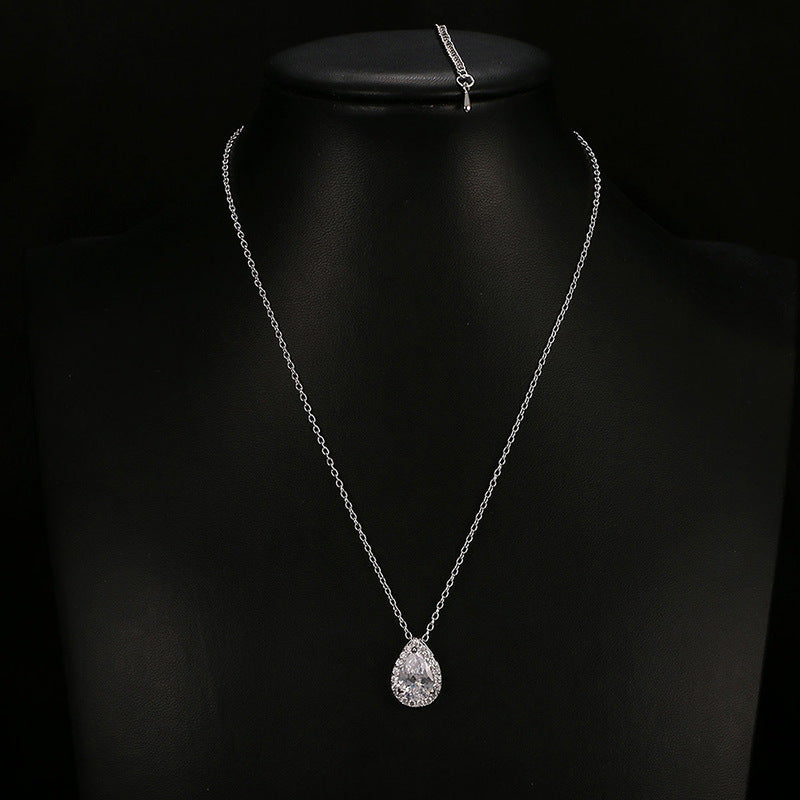 Water Drop Gemstone Jewelry Set