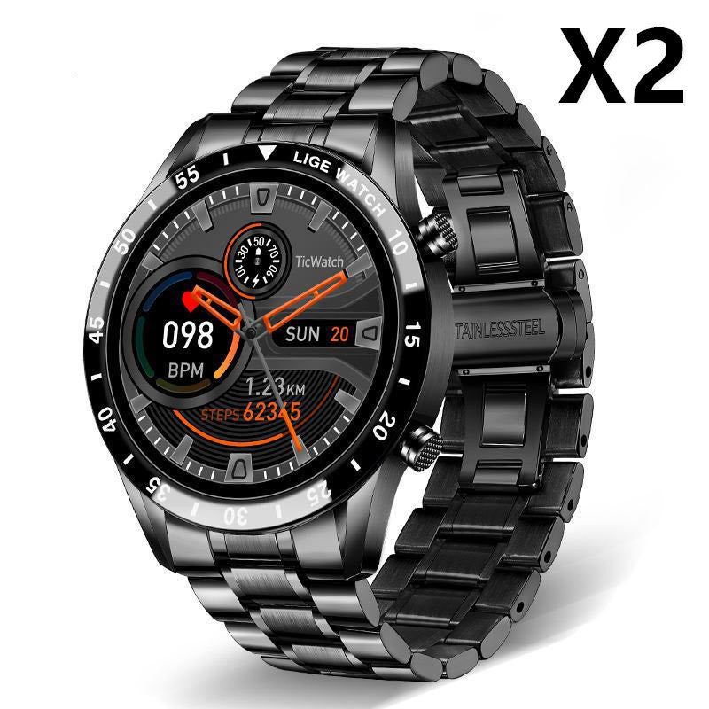 Smart Pedometer Watch with Heart Rate & Blood Oxygen Detection