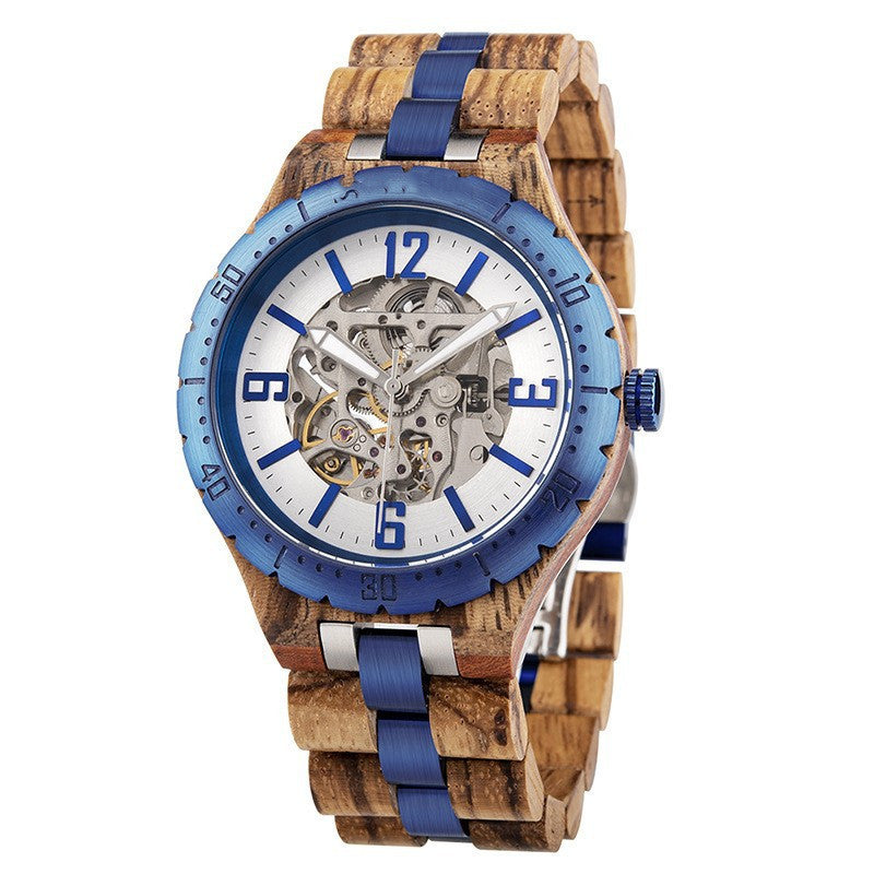 Men's Luxury Wooden Automatic Mechanical Watch