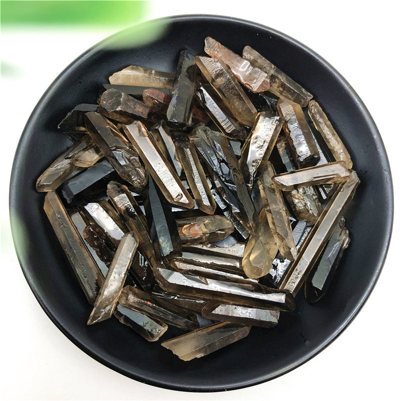 Natural Citrine Single-Pointed Hexagonal Prism Ornaments