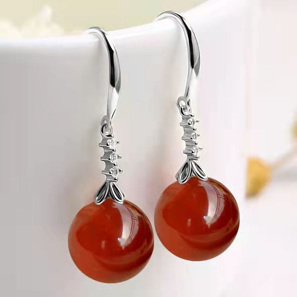 Elegant Chalcedony & Agate Earrings