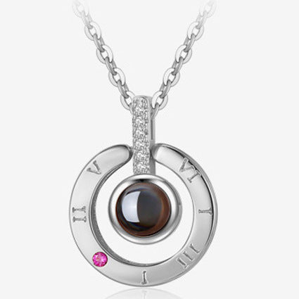 Romantic Rose & Crystal Necklace Gift Set