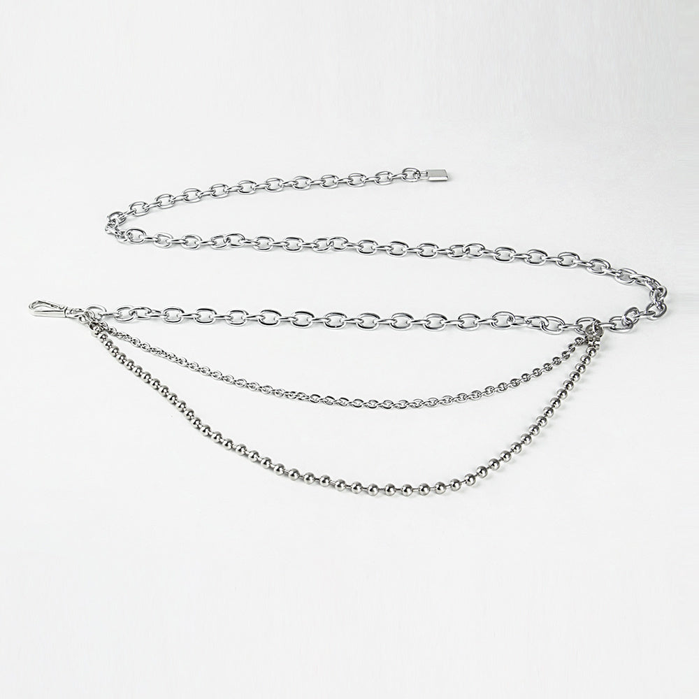 Multilayer Metal Waist Chain Belt - Hip Hop Punk Jewelry for Women