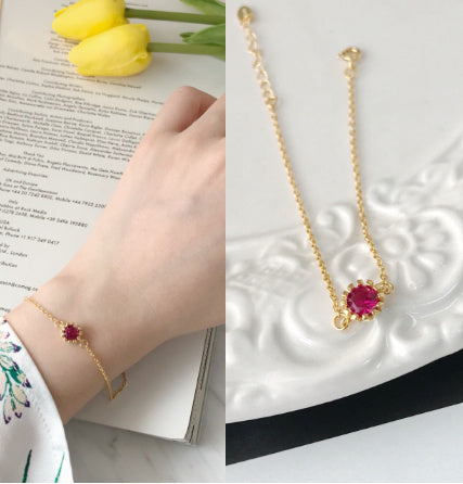 Elegant Golden Red Jasper Necklace