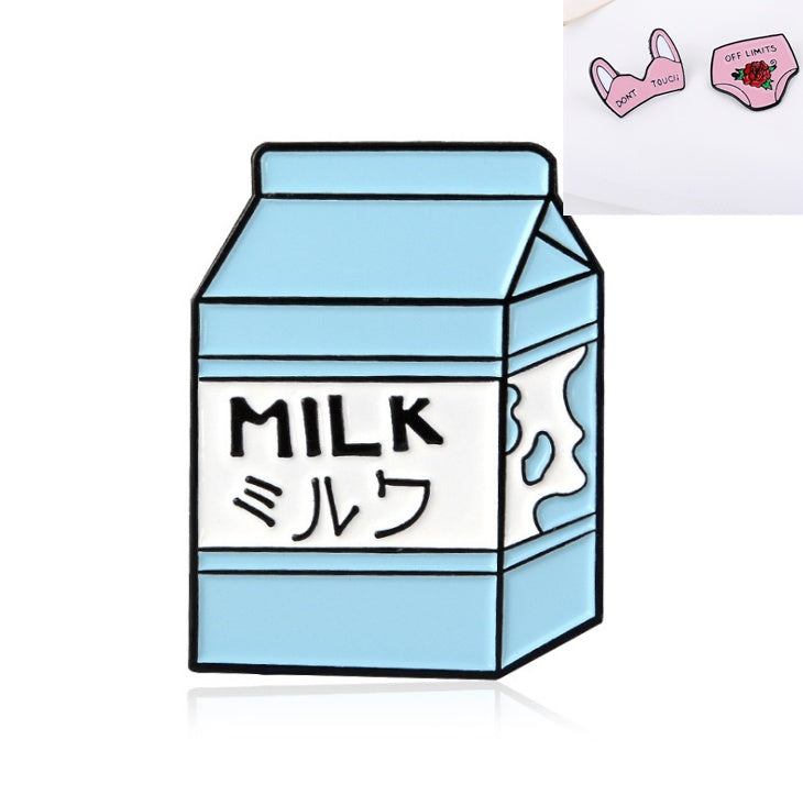 Playful Beverage Drink Brooches