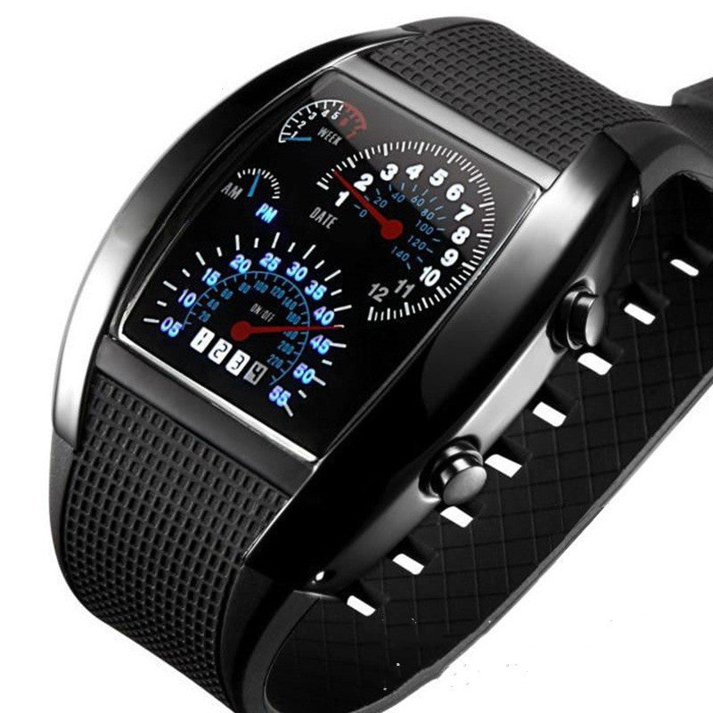 Unique LED Digital Electronic Watch for Men