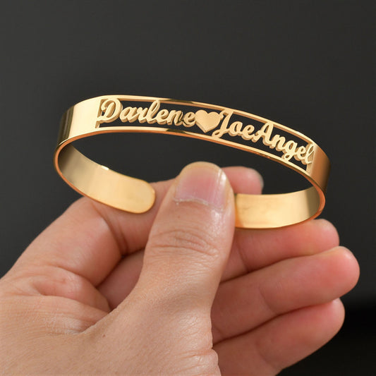 Personalized Name Stainless Steel Bangle