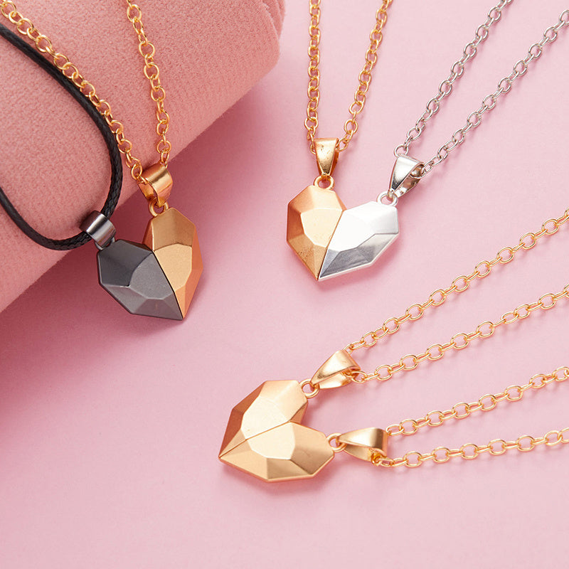 Creative Magnetic Wishing Stone Couple's Necklace